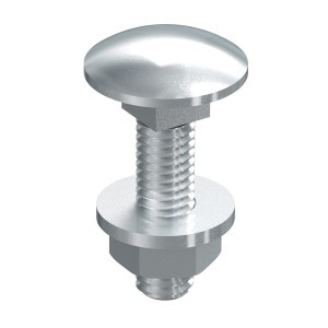 Defem - bolt and flange nut B13 - steel, electro-galvanized - M6x25 - 50 pieces