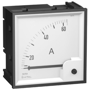 analog ammeter scale - 0..50 A