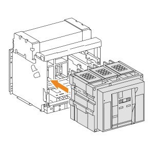 switch-disconnector Masterpact NW08HF - 800 A - 600 V - 4 poles - draw - UL 489