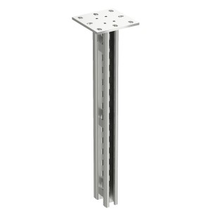 Wibe - vertical piece 20F - steel hot-dip galvanized - H:2980 mm