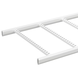 Wibe - cable ladder - KHZP-600 - steel Zinkpox coated white - 6 m