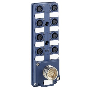 IP67 passive splitter box - M23 connector - with 8 channels M12 connector