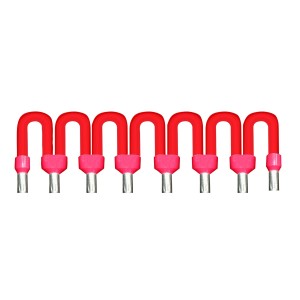 commoning link for connection sub-base - for common AC - red - 2 cm