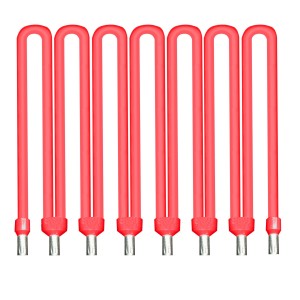 commoning link for connection sub-base - for common AC - red - 12 cm