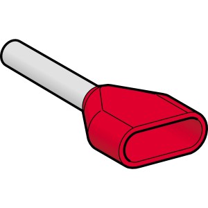 TWIN CABLE END 2*1 MM2 -