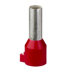 cable end with clipin tag holder long size 35 mm² red