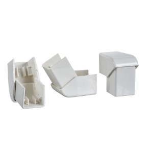 Ultra - adjustable external corner - 60 x 25/40/60 mm - ABS - white
