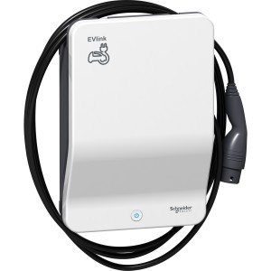 EVlink Wallbox - 11 kW - T2 attached cable - charging station
