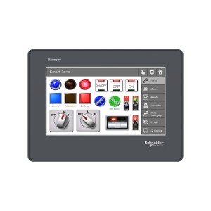 4.3" wide screen touch panel, RS-232 terminal block