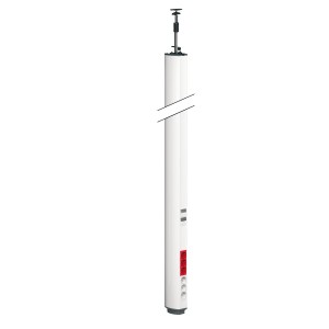 OptiLine 45 - pole - tension-mounted - two-sided - polar white - 2700-3100 mm