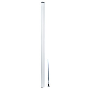 OptiLine 45 - pole - tension-mounted - two-sided - white - 3100-3500 mm
