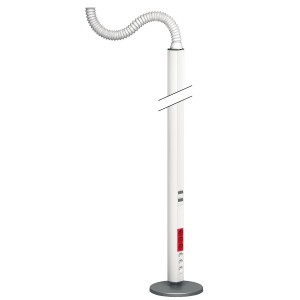 OptiLine 45 - pole - free-standing - one-sided - white - 2450 mm