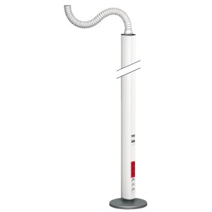 OptiLine 45 - pole - free-standing - two-sided - polar white - 2450 mm
