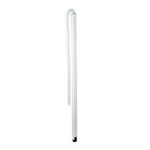 OptiLine 45 - pole - free-standing - two-sided - white - 2450 mm