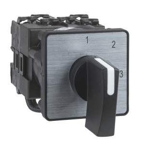 Cam switch, 3 poles , 45°, 12 A, screw mounting