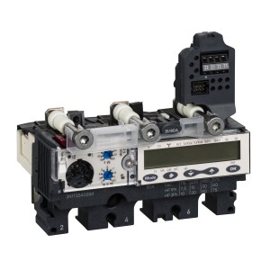trip unit Micrologic 6.2 E-M for Compact NSX 100/160/250 circuit breakers, electronic, rating 80 A, 3 poles 3d