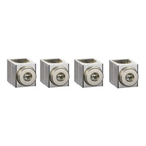 aluminium bare cable connectors, Compact NSX, EasyPact CVS, for 1 cable 25 mm² to 95 mm², 250 A, set of 4 parts