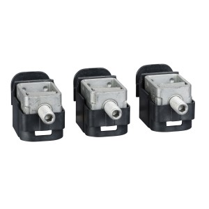 steel bare cable connectors, Compact NSX, EasyPact CVS, for 1 cable 1.5 to 95 mm², 160 A, set of 3 parts