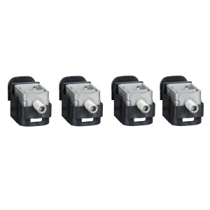 steel bare cable connectors, Compact NSX, EasyPact CVS, for 1 cable 1.5 to 95 mm², 160 A, set of 4 parts