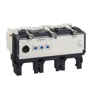trip unit Micrologic 2.3 for Compact NSX 400/630 circuit breakers, electronic, rating 400A, 3 poles 3d