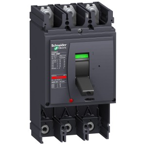 circuit breaker basic frame, Compact NSX400N, 50 kA at 415 VAC 50/60 Hz, 400 A, without trip unit, 3 poles