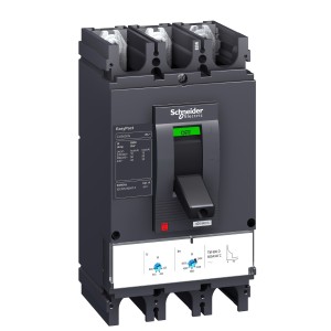 circuit breaker EasyPact CVS400F, 36 kA at 415 VAC, 320 A rating thermal magnetic TM-D trip unit, 3P 3d