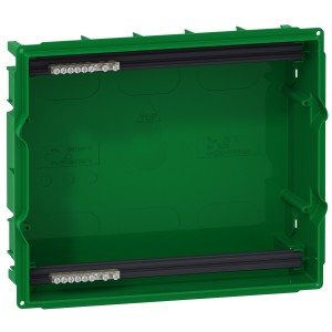 Mini Pragma enclosure base - 1 x 8 modules - for flush mounting