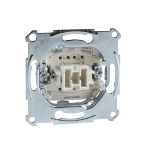 Push-btn insrt make cont. 1P f. hotel keyc. holder, 6 A,250 V AC, screwl.