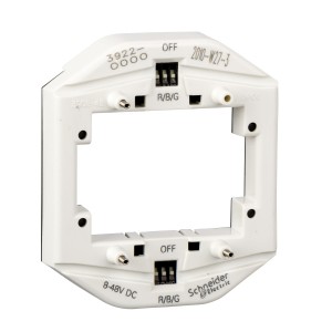 LED light. mod. f. double switch/pbutton as indicator light, 8-32 V, multicolour