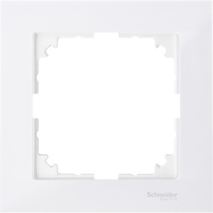 M-Pure frame, 1-gang, polar white