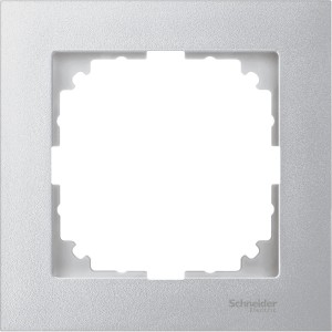 M-Pure frame, 1-gang, aluminium