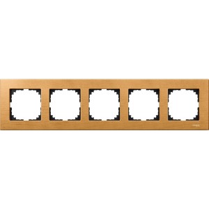 Wood frame, 5-gang, Beech, M-Elegance