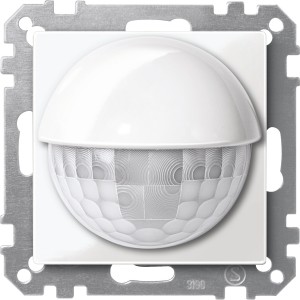 KNX ARGUS Presence 180/2.20 m flush-mounted, polar white, glossy, System M