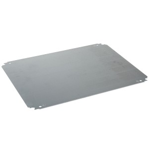 Plain mounting plate H1200xW1000mm Galvanised sheet steel Reversible dimension
