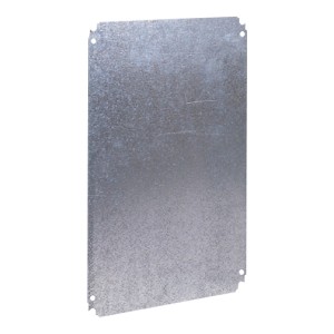 Plain mounting plate H400xW300mm made of galvanised sheet steel