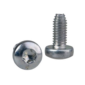 Self-tapping Torx screw M6x12mm + captive washer. Supply: 100 units