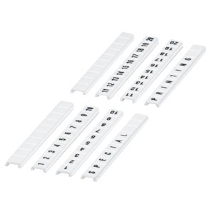 Klamber märgistusribal, tasane, 6 mm, 10 tähemärki 31–40, trükitud hobune