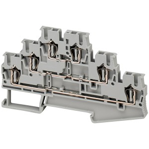 KEVADE TERMINAL, SÖÖDA LÄBI, 3 TASET, 6 PUNKTI, 2,5MM², SININE