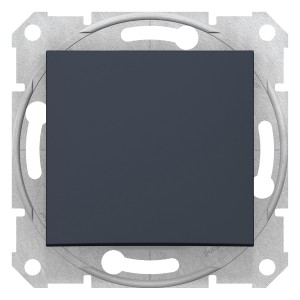 Sedna - 1pole 2way push-button - 10A without frame graphite