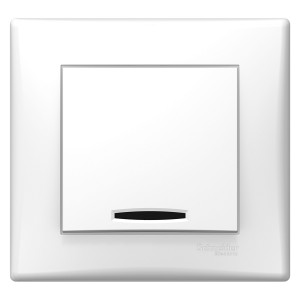 Sedna - 1pole 2way switch - 10AX locator light, white