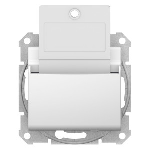 Sedna - hotel card switch - 10AX without frame white