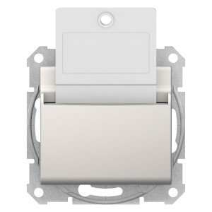 Sedna - hotel card switch - 10AX without frame cream