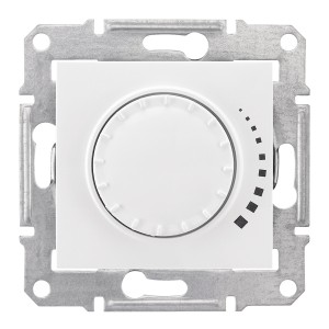 Sedna - 2way rotary pushbutton dimmer - 500VA, without frame white