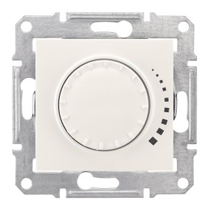 Sedna - 2way rotary pushbutton dimmer - 500VA, without frame cream