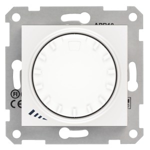 Sedna - rotary pushbutton dimmer - 1000VA, without frame white