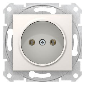 Sedna - single socket outlet, without earth - 16A, without frame cream