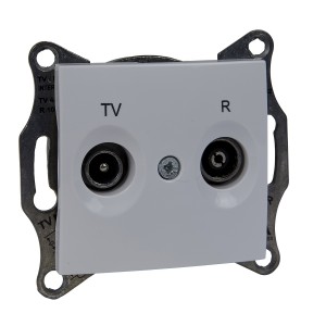 Sedna - TV/R intermediate outlet - 4dB without frame white