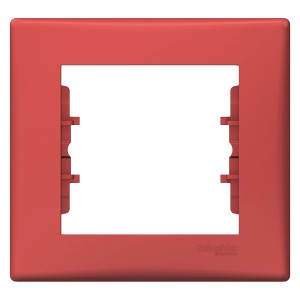 Sedna - 1-gang frame - red