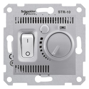 Sedna - room thermostat - 10A without frame aluminium