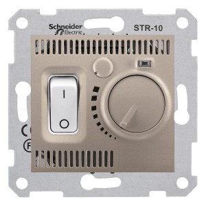Sedna - room thermostat - 10A without frame titanium